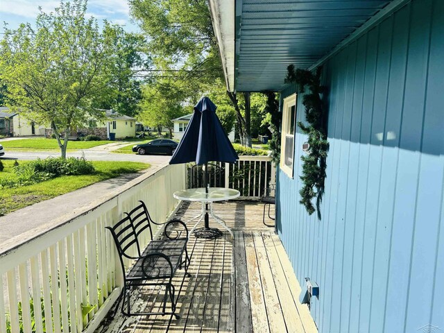 2093 California Ave, Bridgeport, MI 48601 - view of wooden deck
