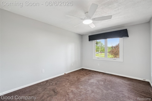 5490 Clarkston Rd, Clarkston, MI 48348 - empty room featuring ceiling fan, carpet, and baseboards