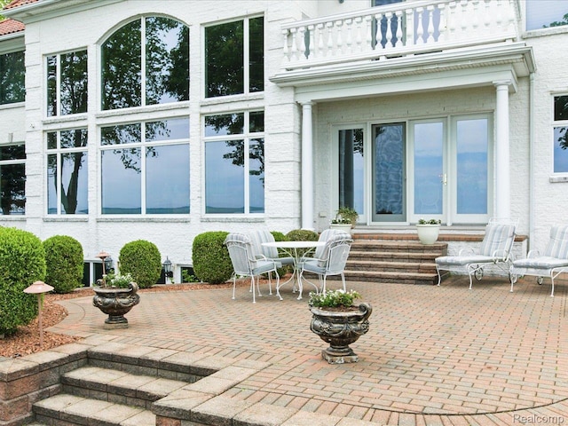 4326 Gratiot Ave, Port Huron, MI 48060 - view of patio / terrace with a balcony and entry steps