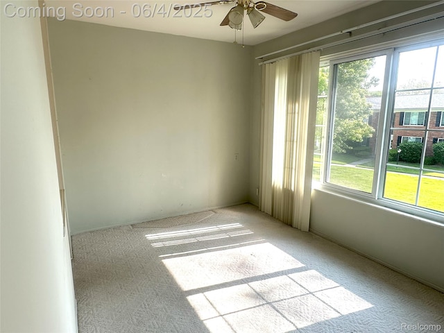 29330 Hoover Rd Unit 330, Warren, MI 48093 - carpeted empty room with plenty of natural light and ceiling fan