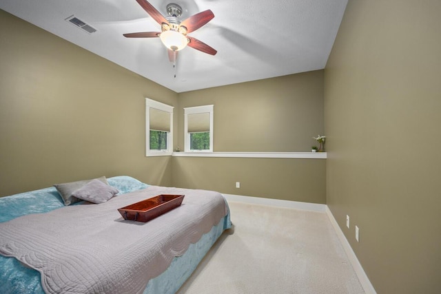 1708 N Norris Rd, Middleville, MI 49333 - bedroom with carpet floors, baseboards, and a ceiling fan