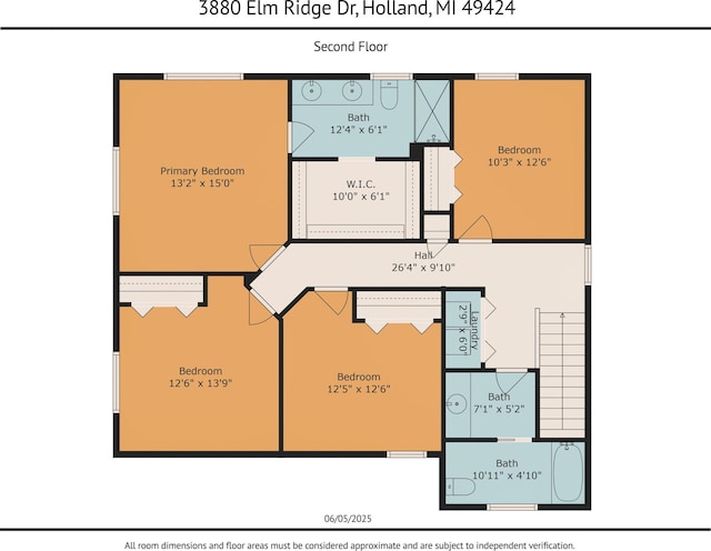 3880 Elm Ridge Dr, Holland, MI 49424 - property floor plan