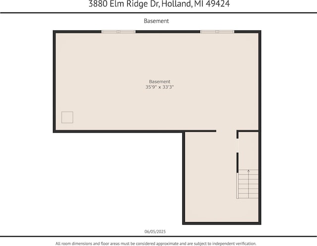 3880 Elm Ridge Dr, Holland, MI 49424 - room layout