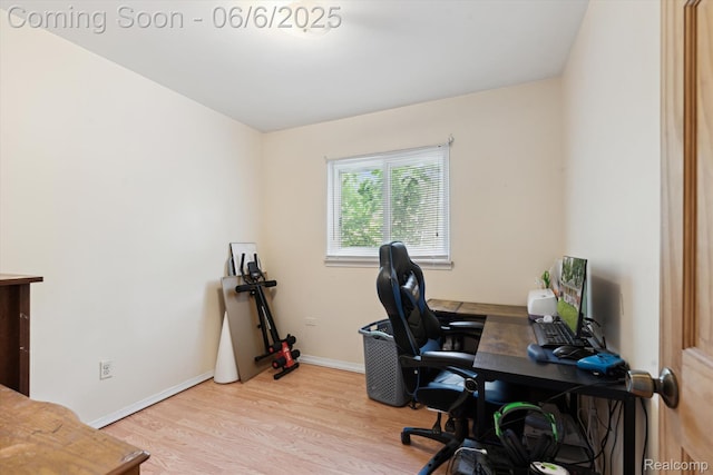 6057 Sylvia St, Taylor, MI 48180 - office area with wood finished floors and baseboards