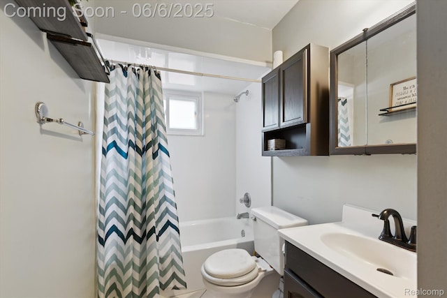 6057 Sylvia St, Taylor, MI 48180 - bathroom with shower / tub combo with curtain, vanity, and toilet