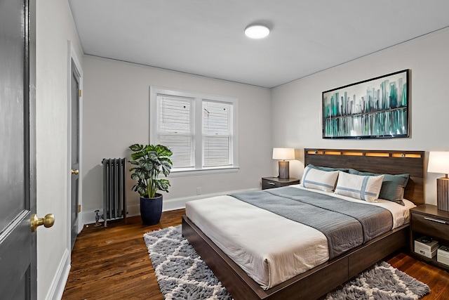 16631 Lawton St, Detroit, MI 48221 - bedroom featuring radiator heating unit, wood finished floors, and baseboards