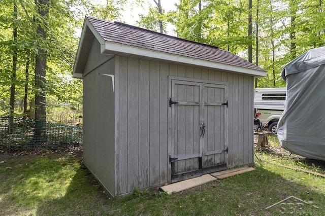 3485 Lakeshore Dr, Lupton, MI 48635 - view of shed