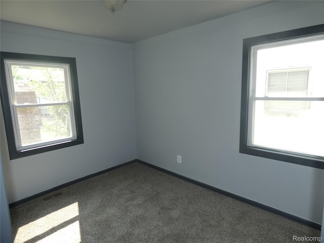 21054 Ehlert Ave, Utica, MI 48089 - unfurnished room with dark carpet and baseboards