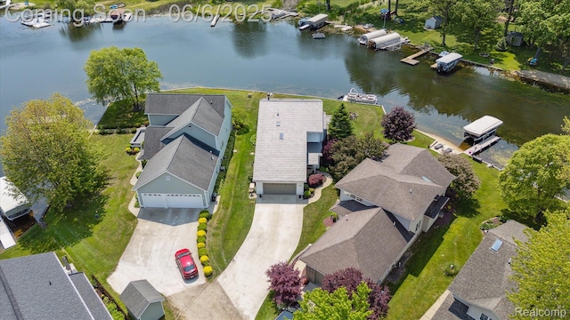 4118 Shoreview Ln, Whitmore Lake, MI 48189 - aerial view of residential area with a nearby body of water