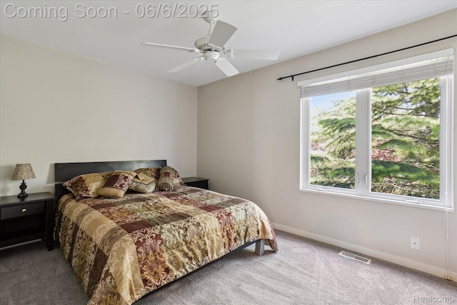 4118 Shoreview Ln, Whitmore Lake, MI 48189 - carpeted bedroom with baseboards and a ceiling fan
