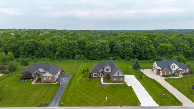 133 E Auburn Trl, Brighton, MI 48114 - view from above of property featuring a forest