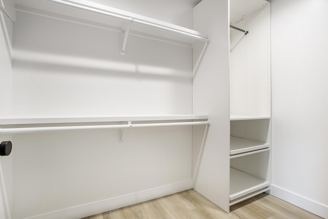 6646 E Eagle Lake Dr, Kalamazoo, MI 49009 - walk in closet with light wood-type flooring