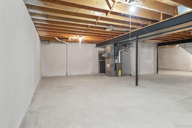 13716 Maple Grove Ave, Shelby Twp, MI 48315 - unfinished basement featuring heating unit