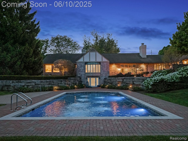 530 E Long Lake Rd, Bloomfield Hills, MI 48304 - outdoor pool with a patio area