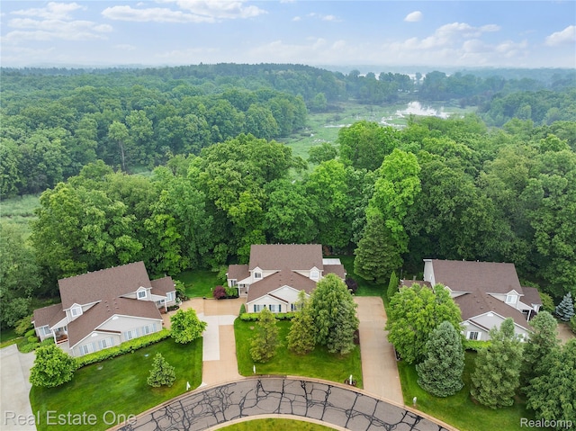 8859 Redstone Dr, Pinckney, MI 48169 - aerial perspective of suburban area with a heavily wooded area