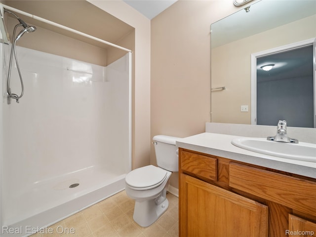 8859 Redstone Dr, Pinckney, MI 48169 - full bath featuring toilet, a shower, and vanity
