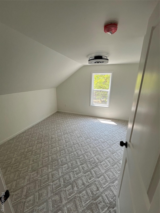 1015 9th St, Port Huron, MI 48060 - additional living space featuring lofted ceiling and carpet flooring