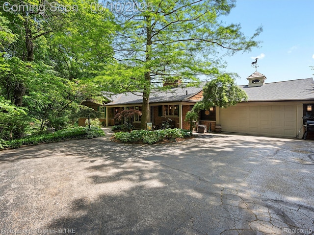 4383 Pine Tree Trl, Bloomfield Hills, MI 48302 - view of front of house featuring asphalt driveway and a garage