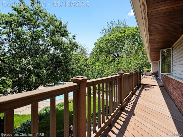 4383 Pine Tree Trl, Bloomfield Hills, MI 48302 - view of deck