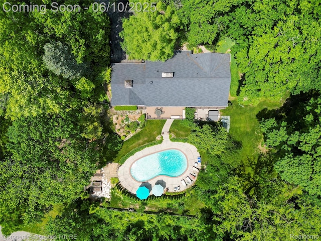 4383 Pine Tree Trl, Bloomfield Hills, MI 48302 - drone / aerial view of a pool area