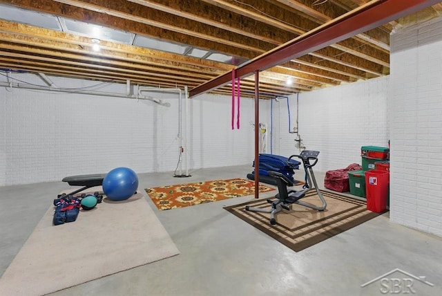 2887 E Iron Woods Pass, Midland, MI 48642 - exercise area with brick wall