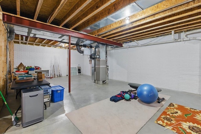 2887 E Iron Woods Pass, Midland, MI 48642 - unfinished below grade area featuring heating unit