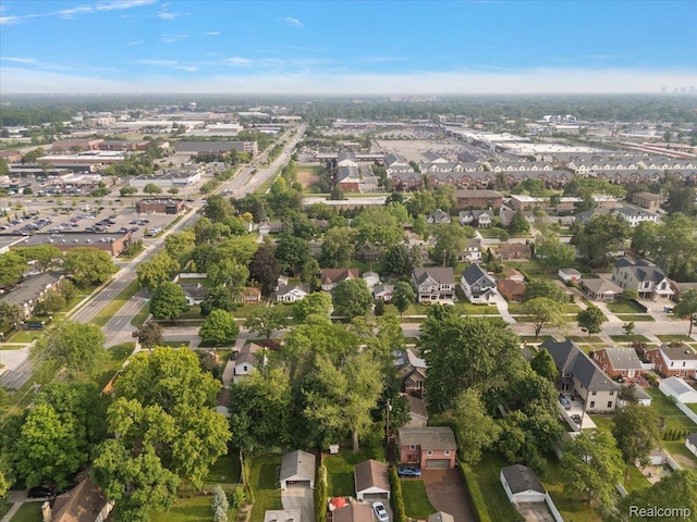 2829 Dorchester Rd, Birmingham, MI 48009 - aerial overview of property's location with nearby suburban area