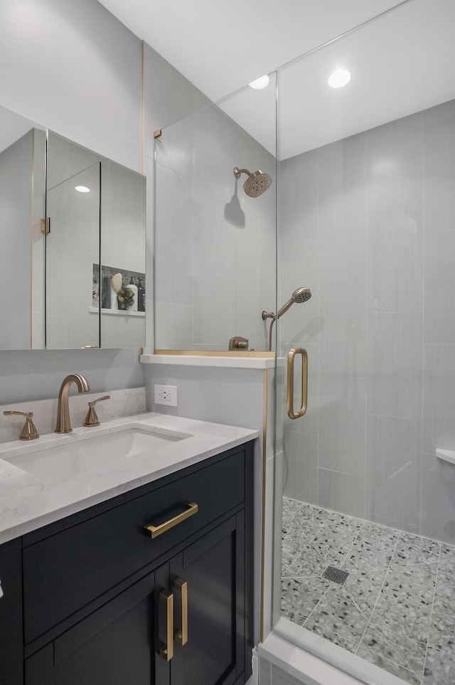 660 Sylvanwood Dr, Troy, MI 48085 - full bathroom with a shower stall and vanity