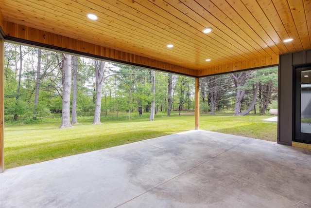 2291 E Maple Rd, Clare, MI 48617 - view of patio / terrace with view of scattered trees
