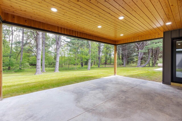 2291 E Maple Rd, Clare, MI 48617 - view of patio / terrace featuring view of scattered trees