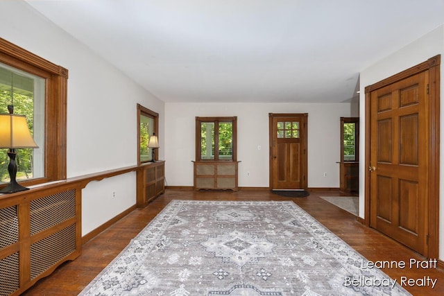 13814 28th St, Lowell, MI 49331 - entrance foyer with wood finished floors and baseboards