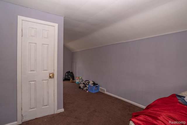 18459 Hubbell St, Detroit, MI 48235 - additional living space with carpet flooring, lofted ceiling, and baseboards