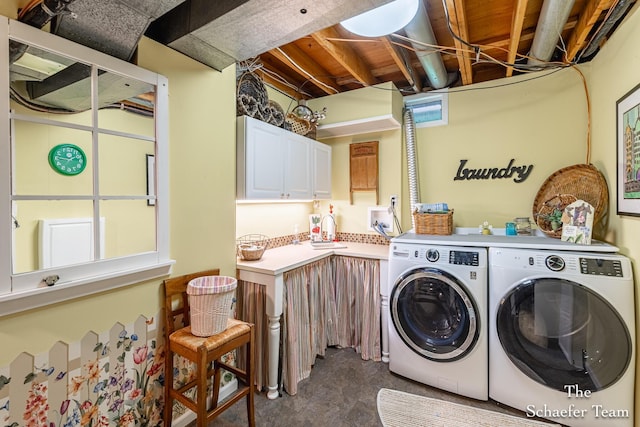 493 Edgeworthe Dr SE, Ada, MI 49301 - laundry room with separate washer and dryer and cabinet space