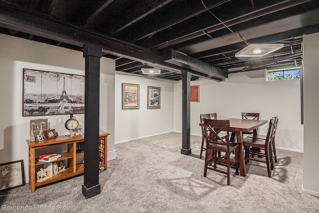 2458 Oseola Ave, Howell, MI 48843 - dining space with carpet floors and baseboards