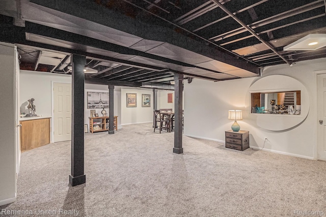 2458 Oseola Ave, Howell, MI 48843 - finished basement with carpet and baseboards