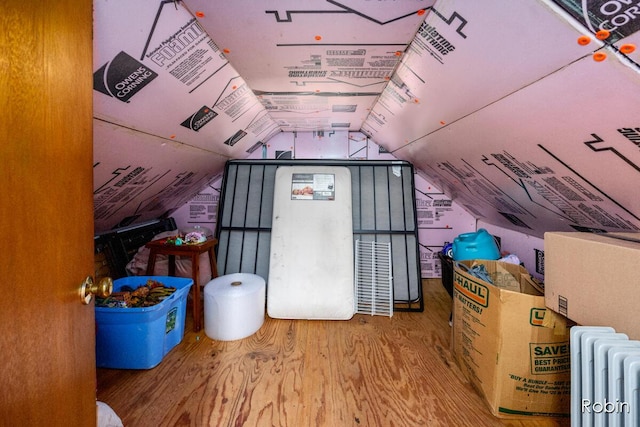 1032 White Ave NW, Grand Rapids, MI 49504 - unfinished attic featuring radiator heating unit