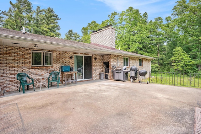 3765 Ryerson Rd, Twin Lake, MI 49457 - view of patio featuring a grill