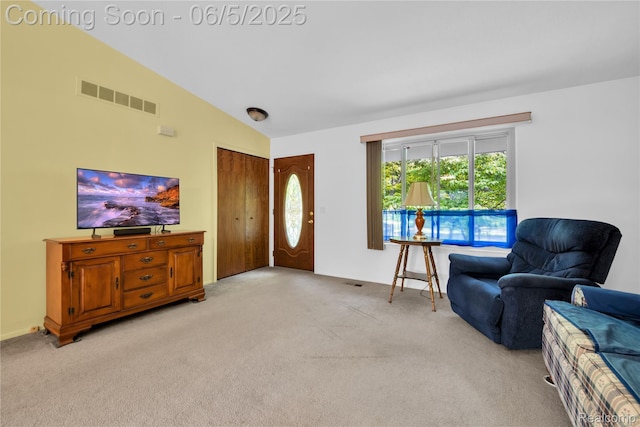 33722 Glen St, Westland, MI 48186 - living area with light colored carpet and lofted ceiling