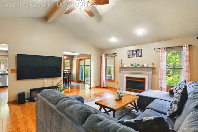 11970 Diamond Dr, Shelby Twp, MI 48315 - living area with light wood-type flooring, a ceiling fan, healthy amount of natural light, and recessed lighting