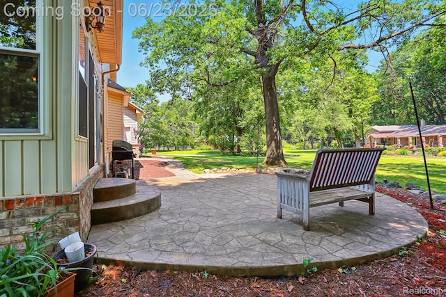 11970 Diamond Dr, Shelby Twp, MI 48315 - view of patio / terrace with grilling area and view of scattered trees