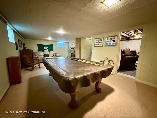 1486 Lathrup Ave, Saginaw, MI 48638 - game room featuring pool table and carpet floors