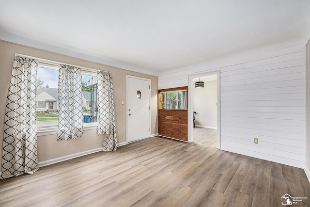 1989 Leblanc St, Lincoln Park, MI 48146 - entrance foyer featuring wood finished floors, plenty of natural light, and baseboards