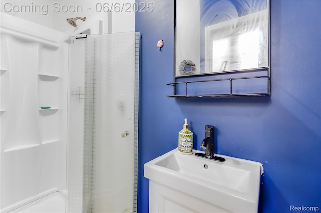 59625 Twin Pines Dr, New Hudson, MI 48165 - full bathroom with a sink and a shower stall