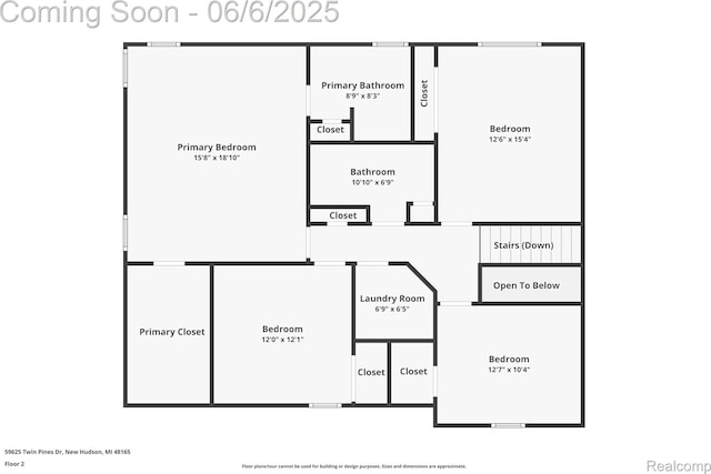59625 Twin Pines Dr, New Hudson, MI 48165 - floor plan / room layout