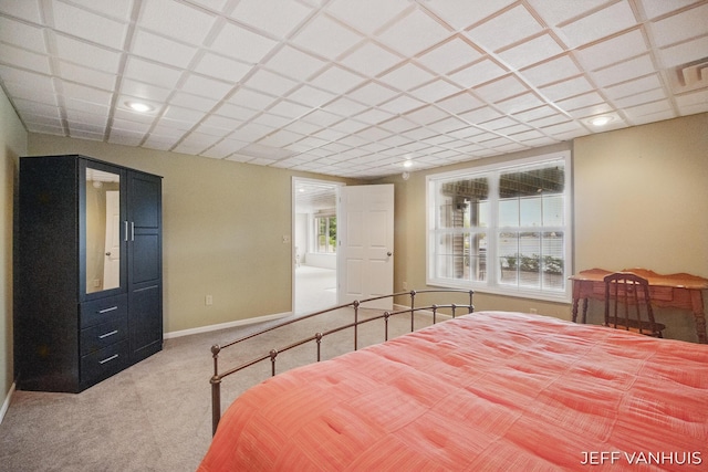 15021 S Star Lake Dr, Baldwin, MI 49304 - bedroom featuring carpet, baseboards, and recessed lighting