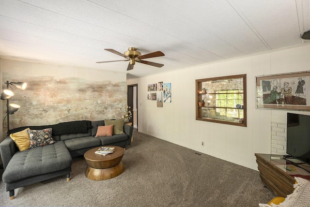 3274 E Rivers Edge, Newaygo, MI 49337 - carpeted living area with a ceiling fan