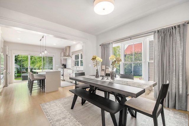 2234 Lake Dr SE, East Grand Rapids, MI 49506 - dining area featuring light wood finished floors