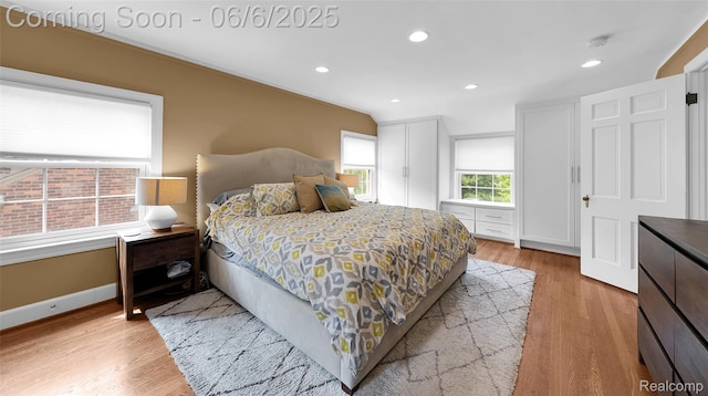 828 Westchester Rd, Grosse Pointe Park, MI 48230 - bedroom with wood finished floors, baseboards, and recessed lighting