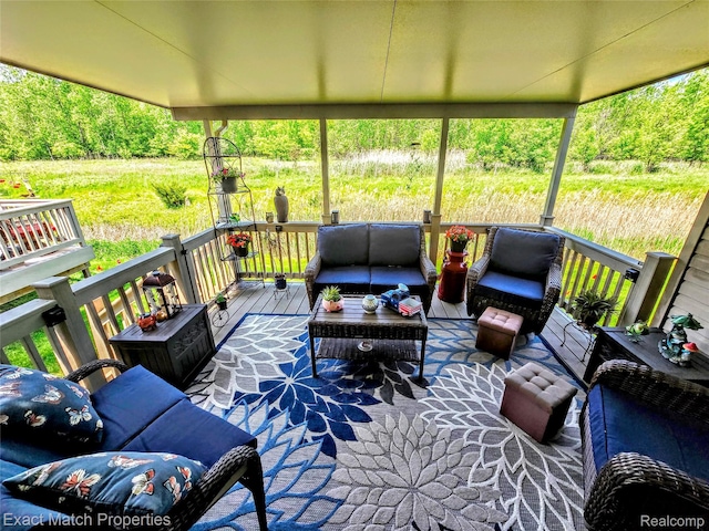 45009 Mitchell St, Grand Blanc, MI 48439 - deck with an outdoor living space