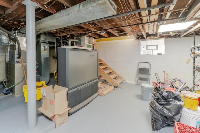 2210 Cambridge Rd, Berkley, MI 48072 - below grade area with stairs and heating unit